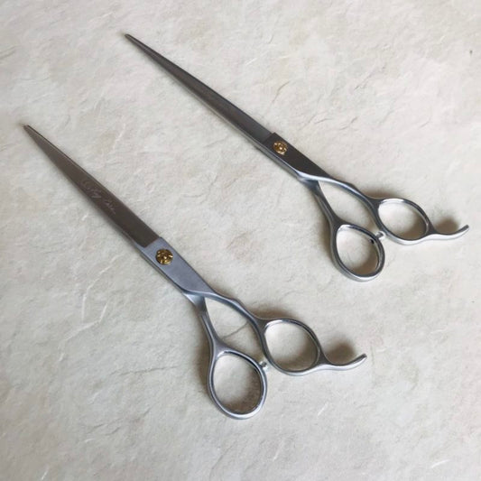 No Hair Left Behind Serrated Grooming Scissors