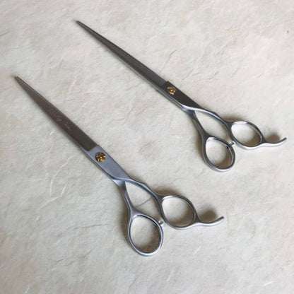 Tesoura de tosa serrilhada sem pelos